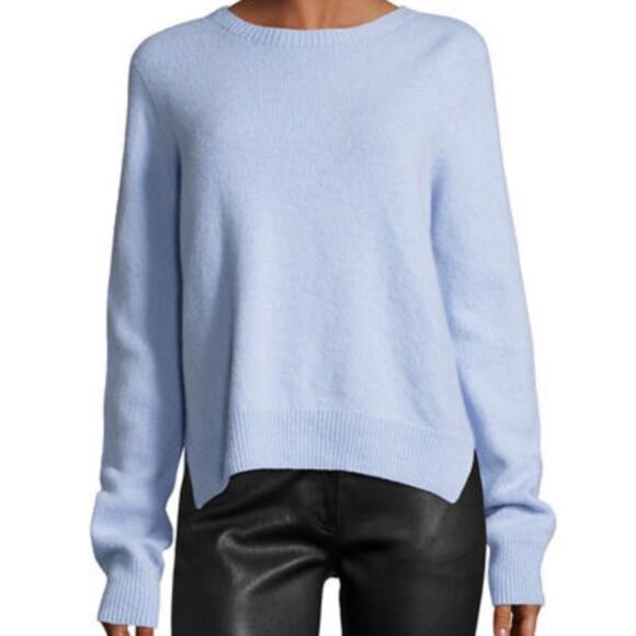 The‎ Row Ellet Cashmere Wool Knit Crewneck Sweater Pastel Blue Size Large NWT - Picture 1 of 9
